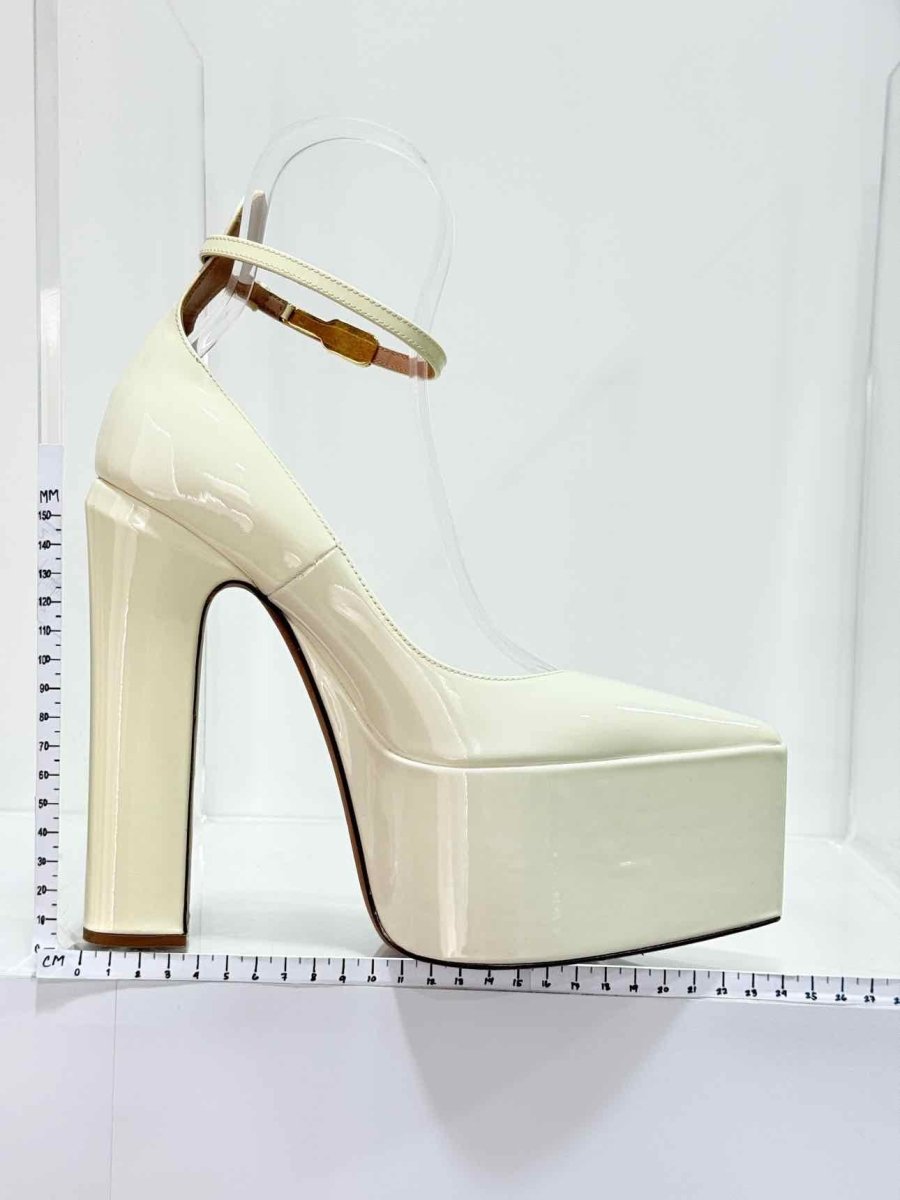 Pre - loved VALENTINO GARAVANI Tango Cream Size EU 37 Pumps at Reems Closet