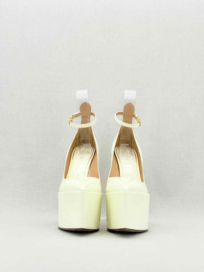 Pre - loved VALENTINO GARAVANI Tango Cream Size EU 37 Pumps at Reems Closet