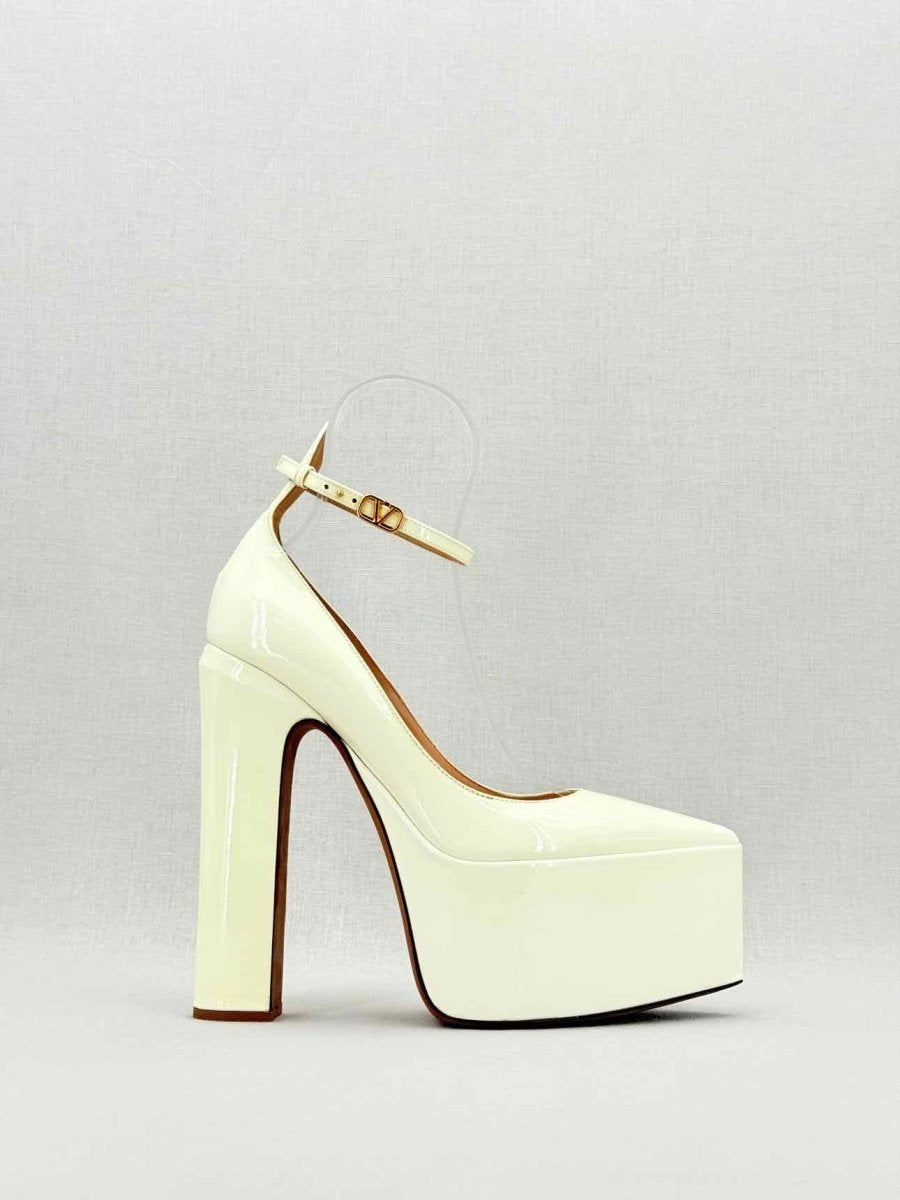 Pre - loved VALENTINO GARAVANI Tango Cream Size EU 37 Pumps at Reems Closet