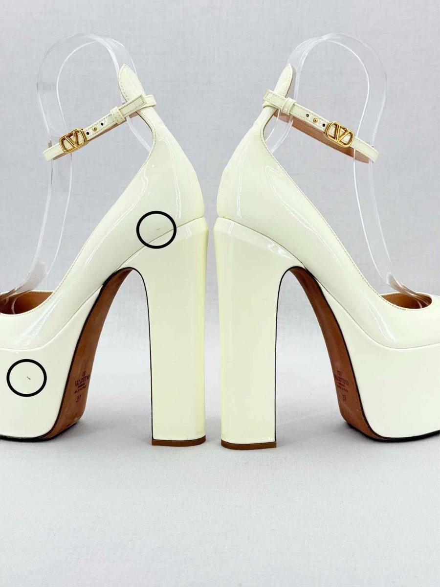 Pre - loved VALENTINO GARAVANI Tango Cream Size EU 37 Pumps at Reems Closet