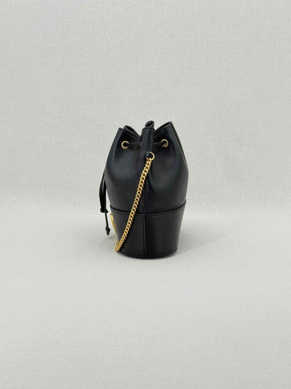 Pre - loved VALENTINO GARAVANI VLogo Black Bucket Bag at Reems Closet