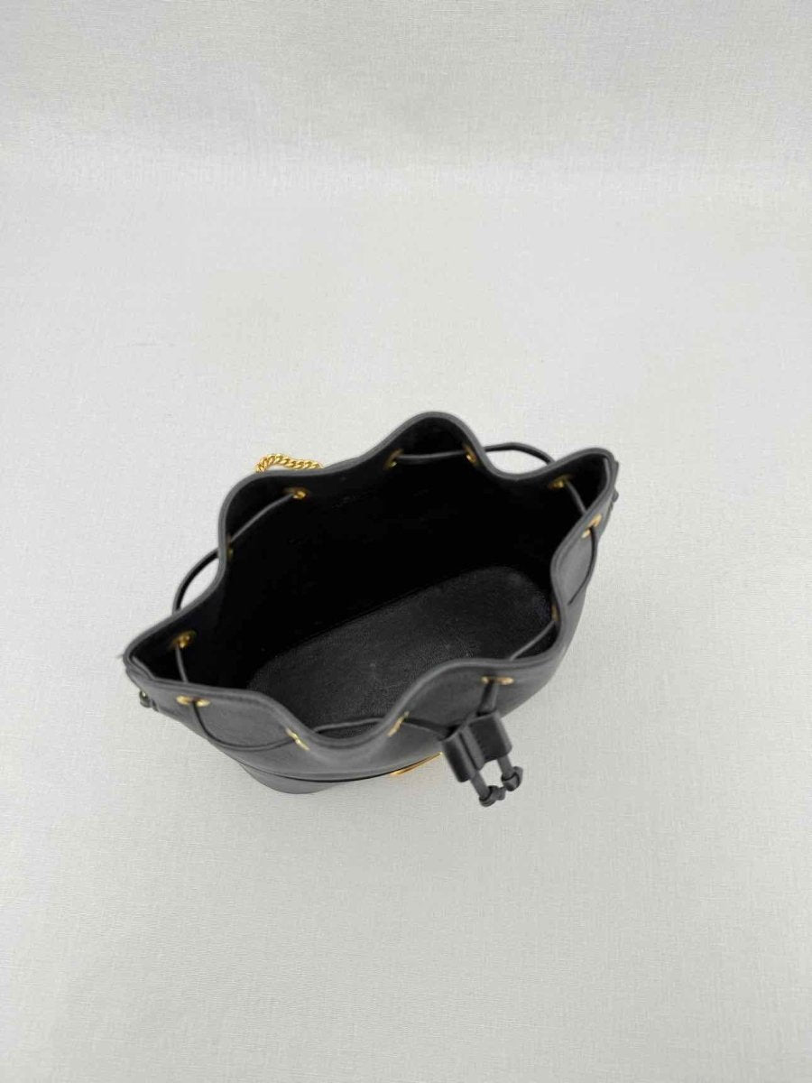 Pre - loved VALENTINO GARAVANI VLogo Black Bucket Bag at Reems Closet