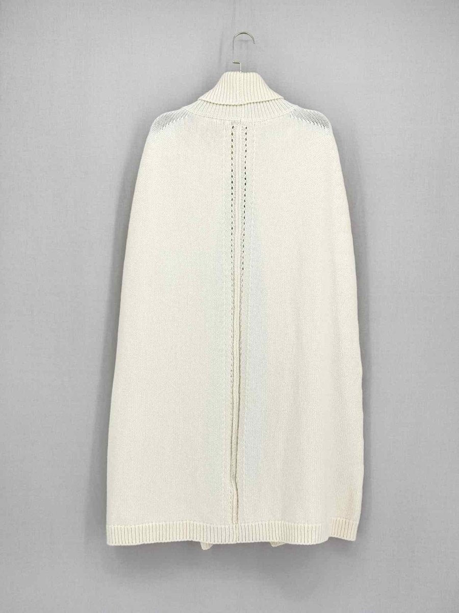 Pre - loved VALENTINO GARAVANI VLogo Cream Size Medium Poncho at Reems Closet