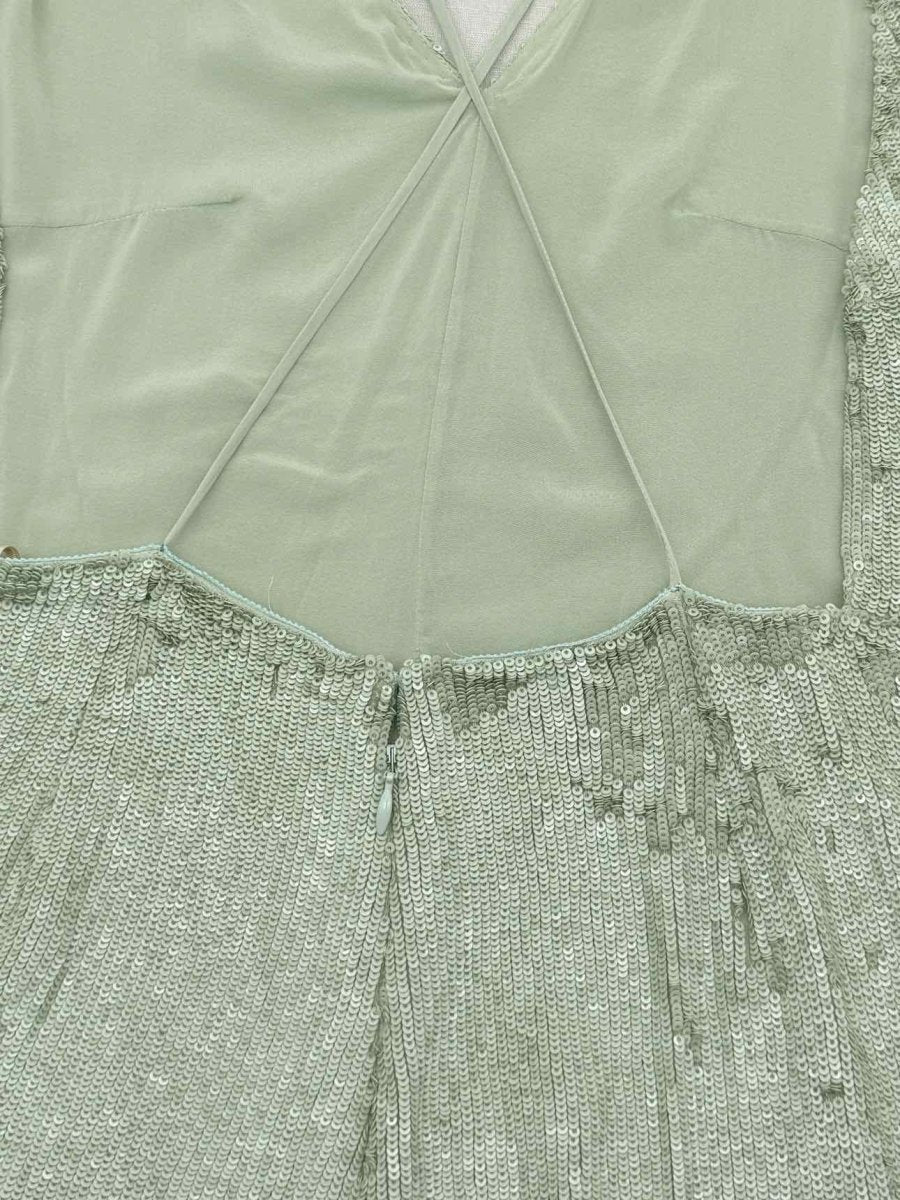 Pre-loved VALENTINO Green Sequin Embellished Size US 6 Playsuit at Reems Closet