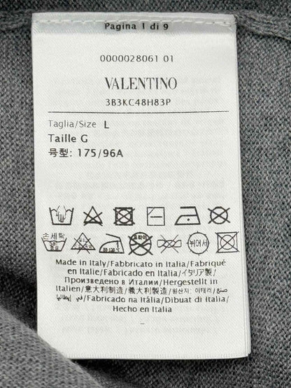 Pre-loved VALENTINO Grey Size Large Sweater at Reems Closet