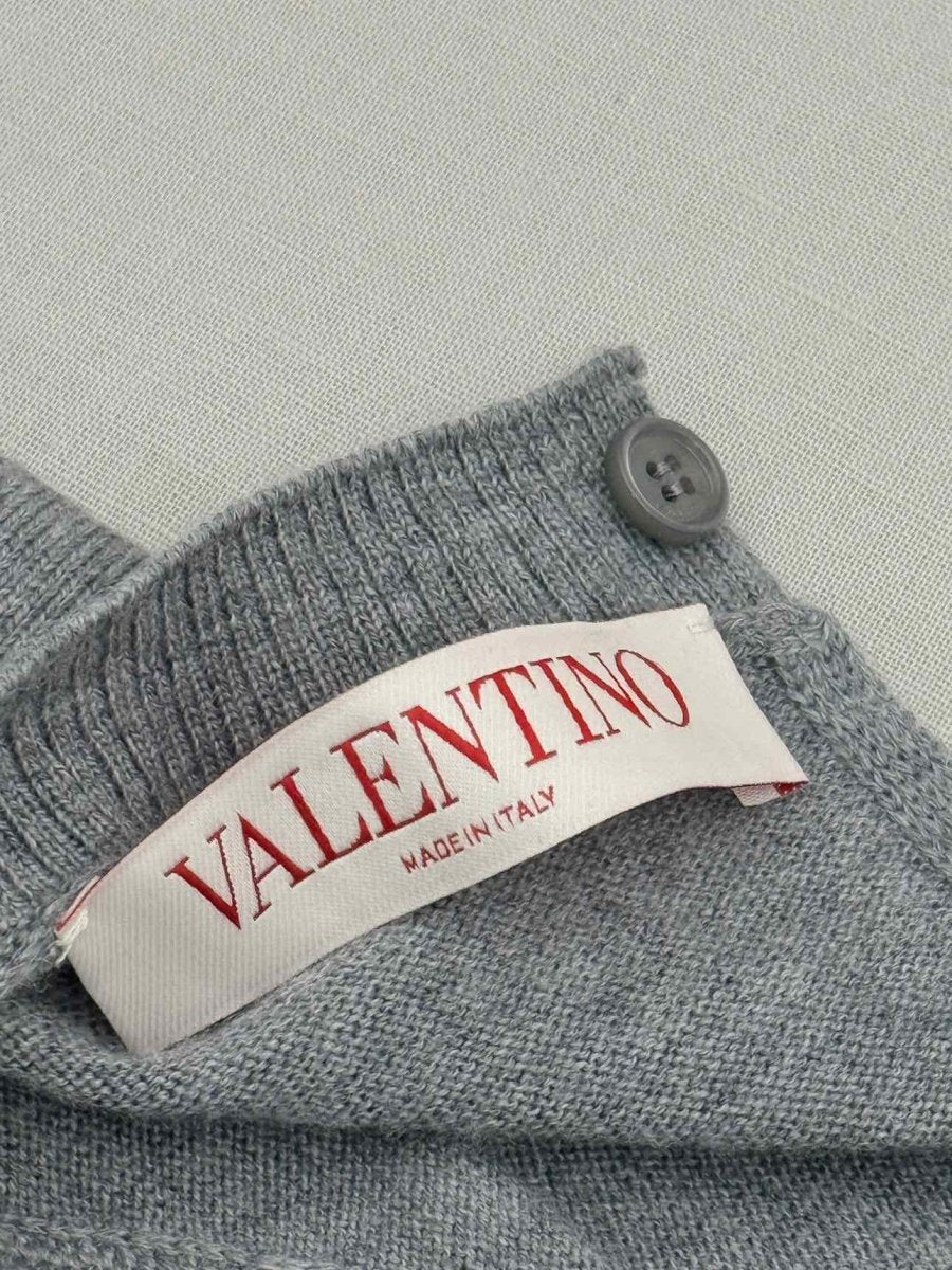 Pre-loved VALENTINO Grey Size Large Sweater at Reems Closet