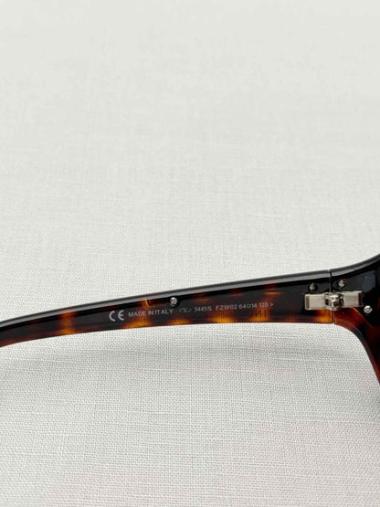 Pre-loved VALENTINO Havana & Gold Sunglasses at Reems Closet