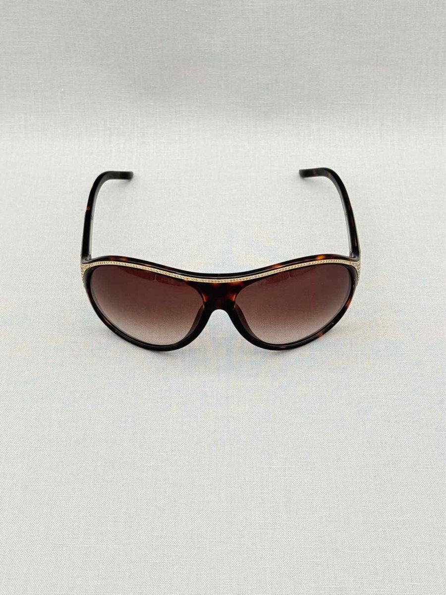 Pre-loved VALENTINO Havana & Gold Sunglasses at Reems Closet