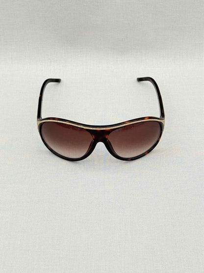 Pre-loved VALENTINO Havana & Gold Sunglasses at Reems Closet