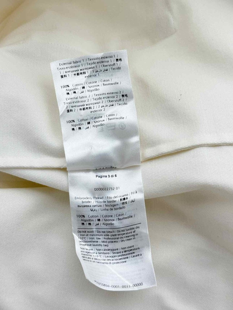 Pre - loved VALENTINO Off - white Embroidered Size US 2 Jacket at Reems Closet