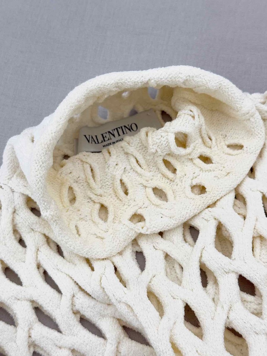 Pre - loved VALENTINO Off - white Size Small Sweater at Reems Closet