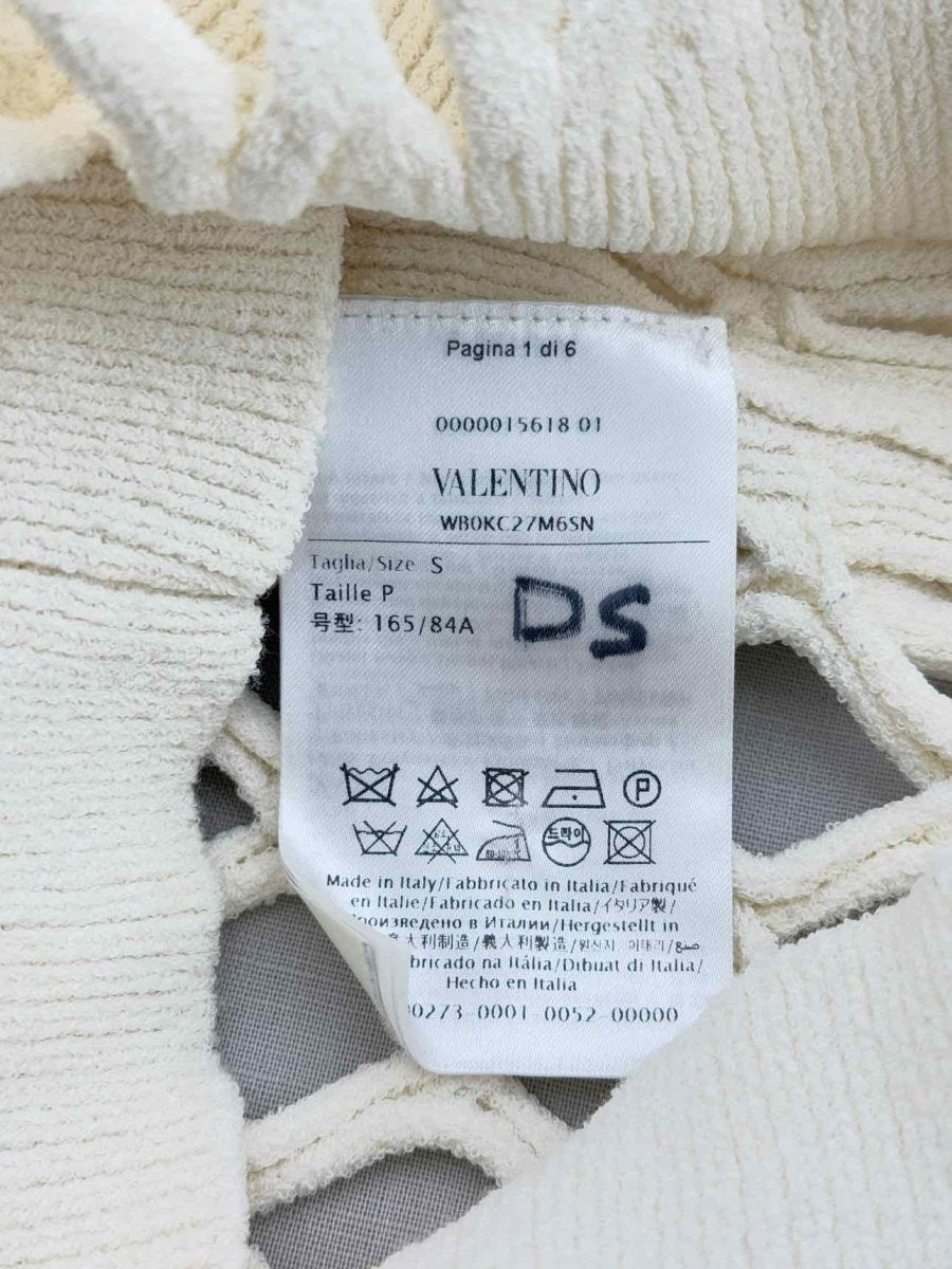 Pre - loved VALENTINO Off - white Size Small Sweater at Reems Closet