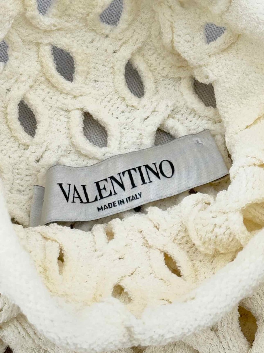 Pre - loved VALENTINO Off - white Size Small Sweater at Reems Closet