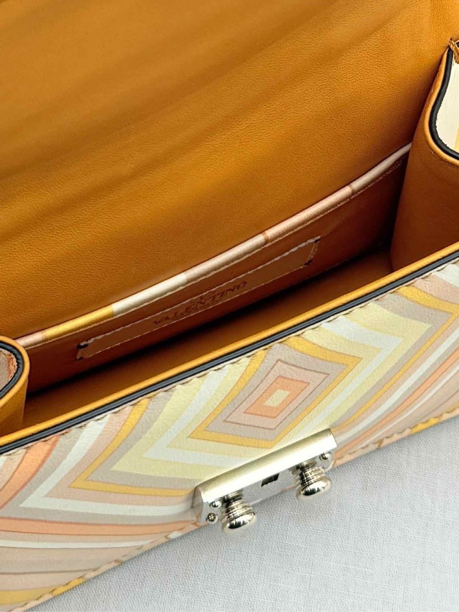 Pre - loved VALENTINO Peach Multicolor Shoulder Bag at Reems Closet