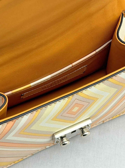 Pre - loved VALENTINO Peach Multicolor Shoulder Bag at Reems Closet