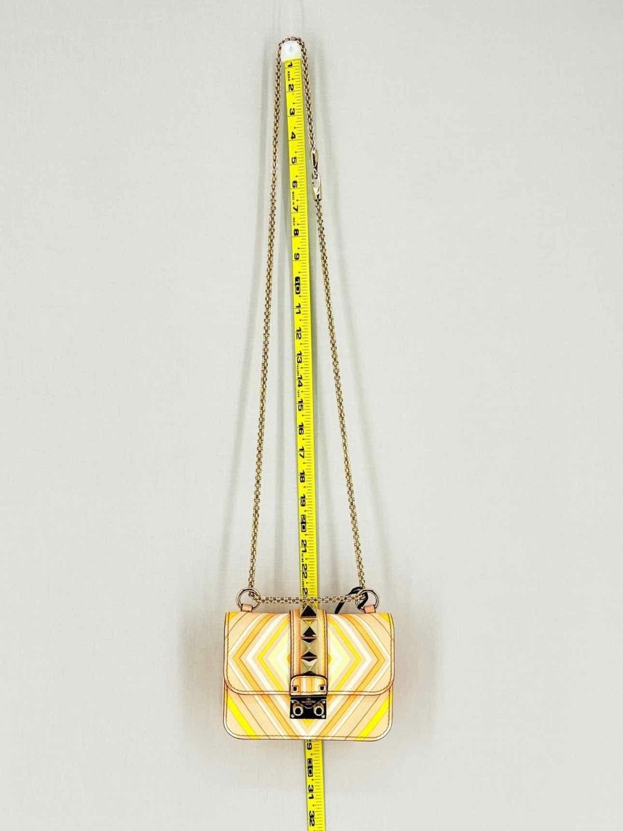 Pre - loved VALENTINO Peach Multicolor Shoulder Bag at Reems Closet