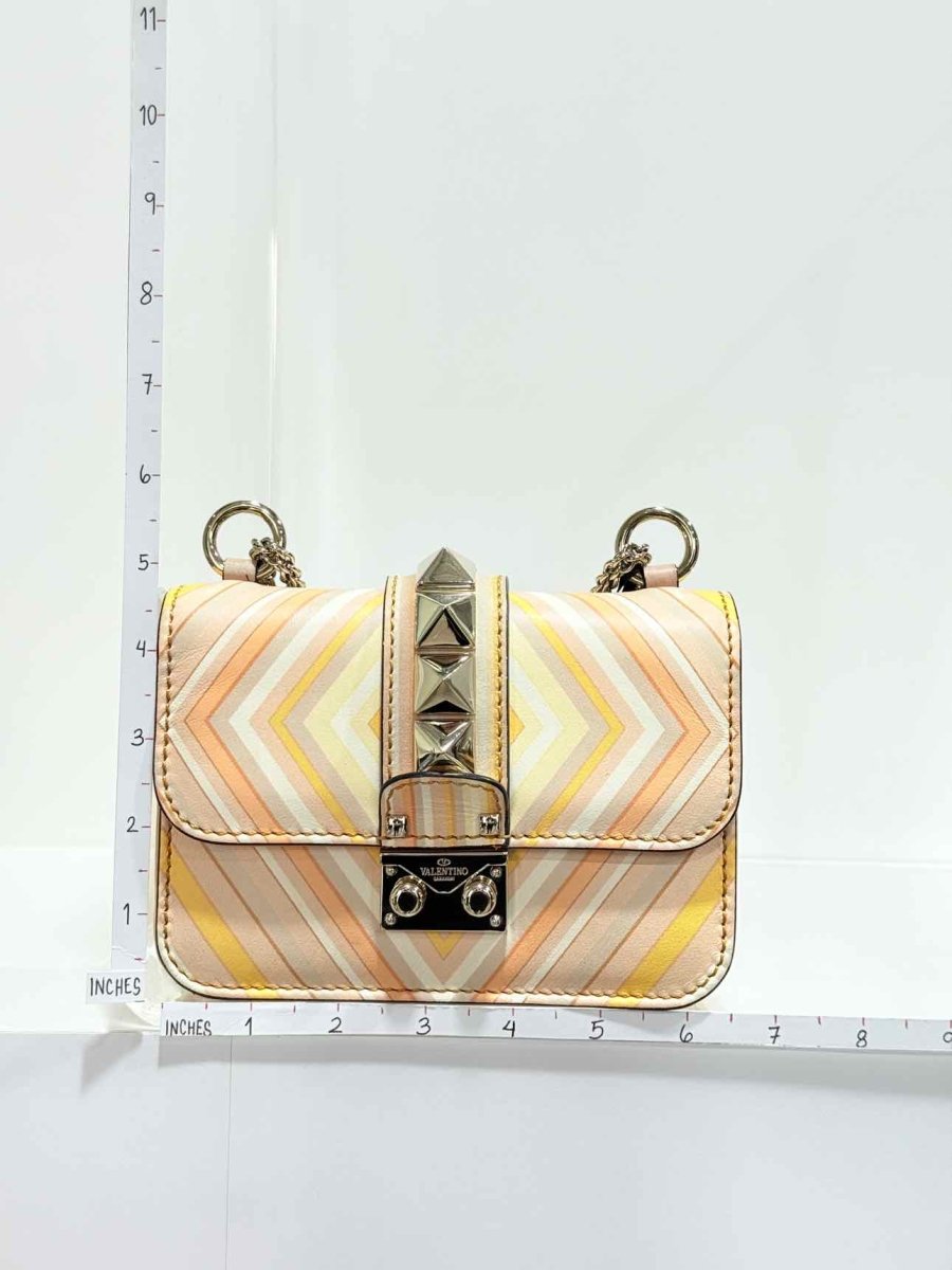 Pre - loved VALENTINO Peach Multicolor Shoulder Bag at Reems Closet