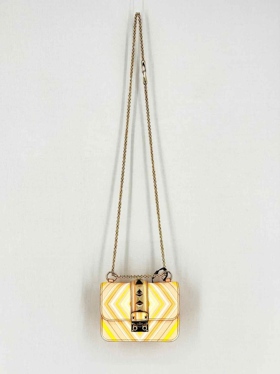 Pre - loved VALENTINO Peach Multicolor Shoulder Bag at Reems Closet