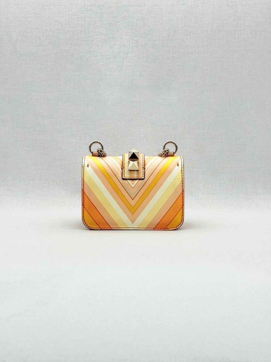 Pre - loved VALENTINO Peach Multicolor Shoulder Bag at Reems Closet