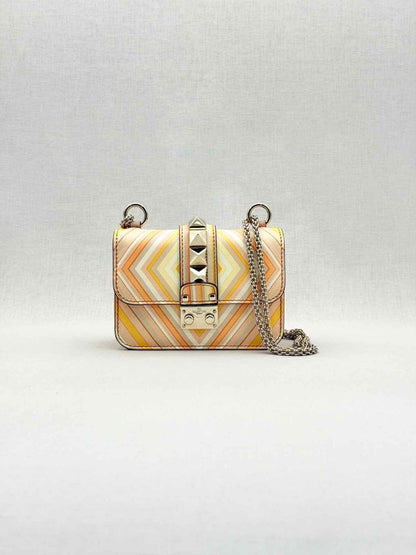 Pre - loved VALENTINO Peach Multicolor Shoulder Bag at Reems Closet