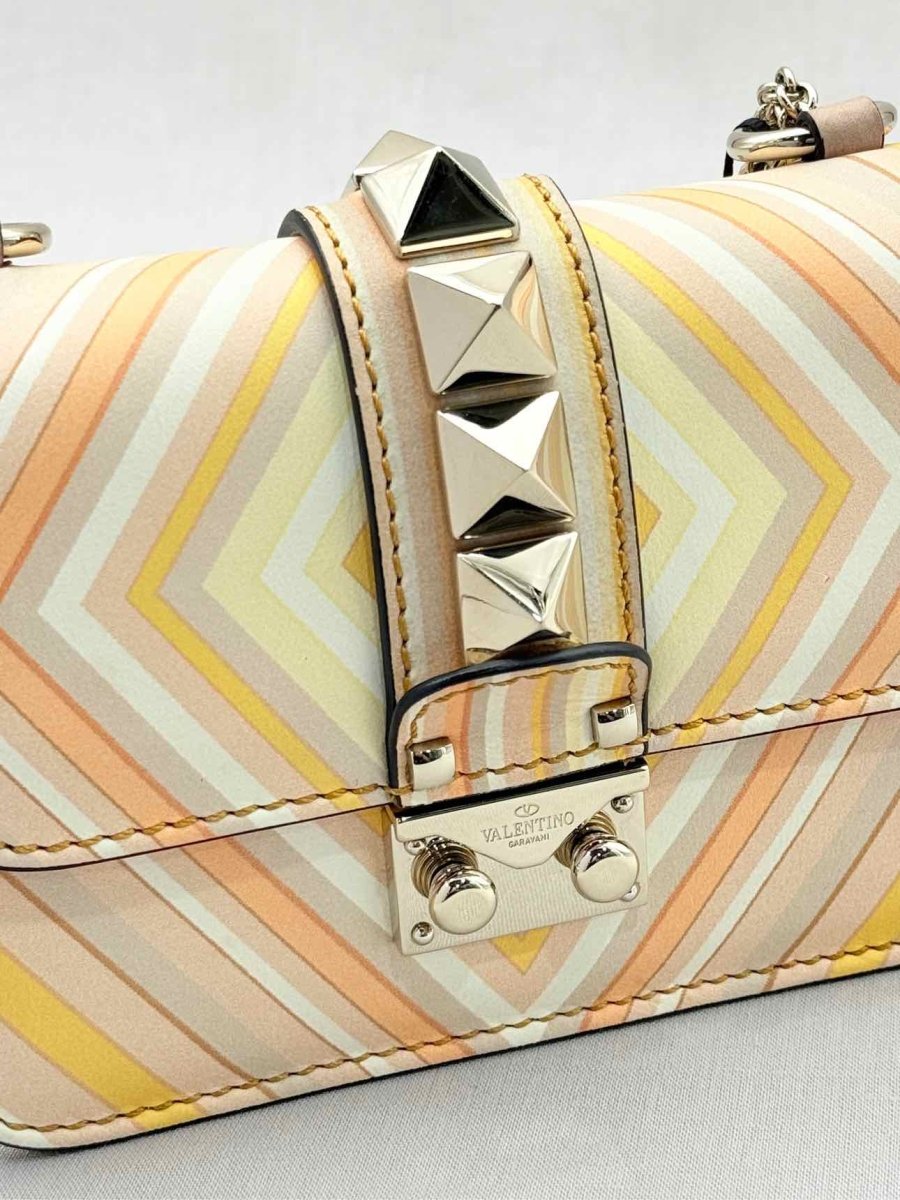 Pre - loved VALENTINO Peach Multicolor Shoulder Bag at Reems Closet