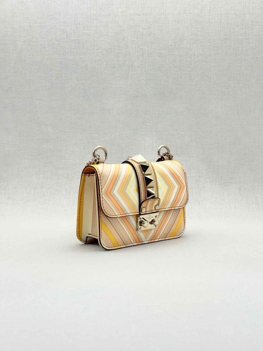 Pre - loved VALENTINO Peach Multicolor Shoulder Bag at Reems Closet