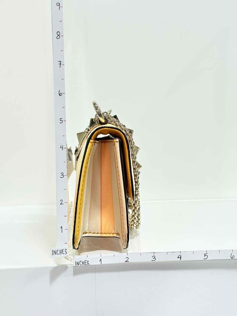 Pre - loved VALENTINO Peach Multicolor Shoulder Bag at Reems Closet