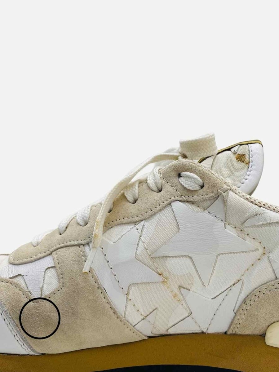 Pre - loved VALENTINO Rockrunner White Sneakers at Reems Closet