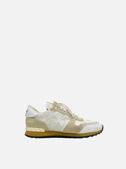 Pre - loved VALENTINO Rockrunner White Sneakers at Reems Closet