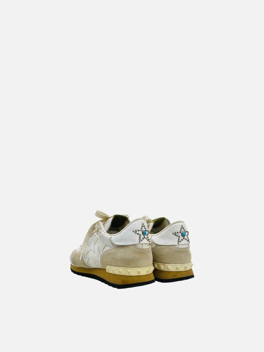 Pre - loved VALENTINO Rockrunner White Sneakers at Reems Closet