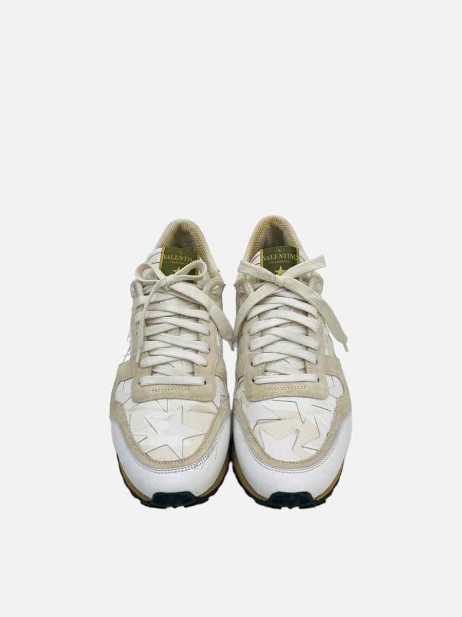 Pre - loved VALENTINO Rockrunner White Sneakers at Reems Closet