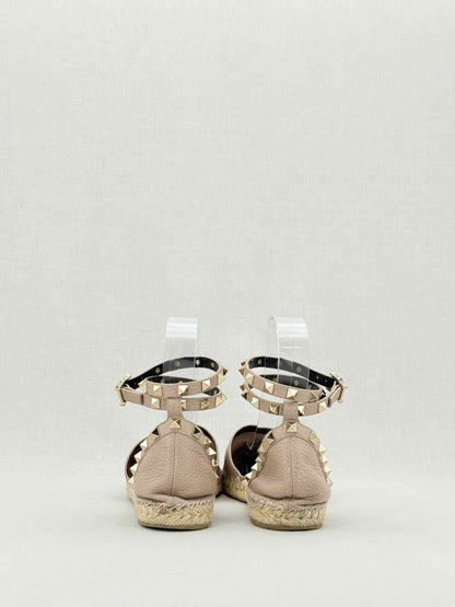 Pre - loved VALENTINO Rockstud Beige Size EU 38 Flats at Reems Closet