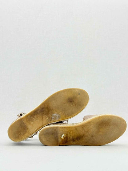 Pre - loved VALENTINO Rockstud Beige Size EU 38 Flats at Reems Closet