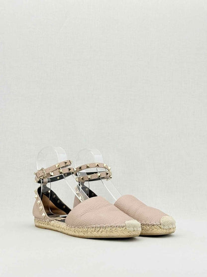 Pre - loved VALENTINO Rockstud Beige Size EU 38 Flats at Reems Closet