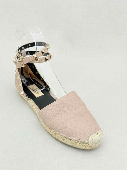 Pre - loved VALENTINO Rockstud Beige Size EU 38 Flats at Reems Closet