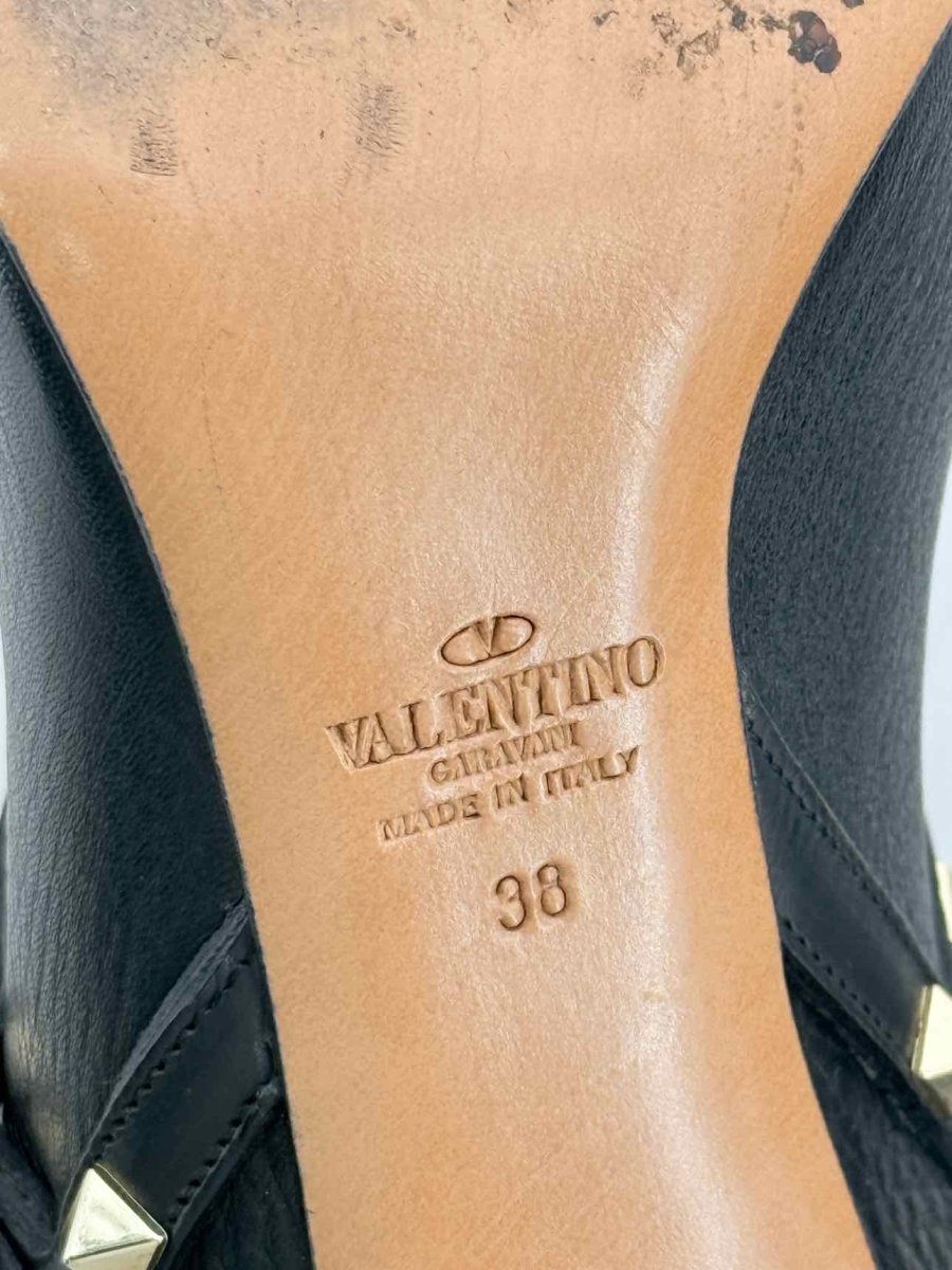 Pre - loved VALENTINO Rockstud Black Size EU 38 Ankle Boots at Reems Closet