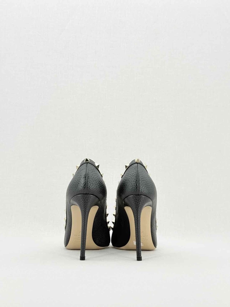 Pre - loved VALENTINO Rockstud Black Size EU 38.5 Pumps at Reems Closet