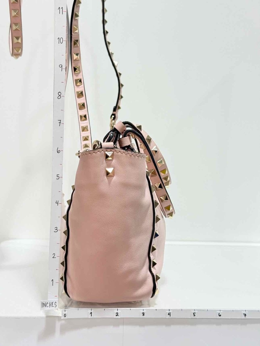 Pre - loved VALENTINO Rockstud Pink Tote Bag at Reems Closet