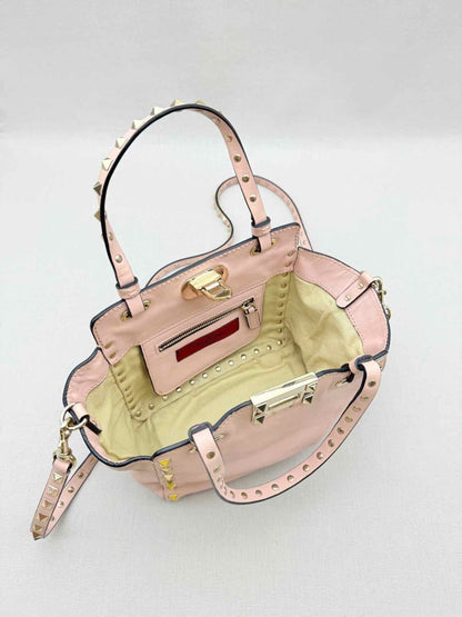 Pre - loved VALENTINO Rockstud Pink Tote Bag at Reems Closet