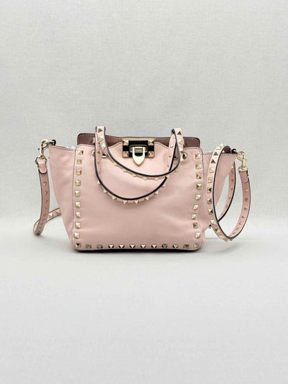 Pre - loved VALENTINO Rockstud Pink Tote Bag at Reems Closet