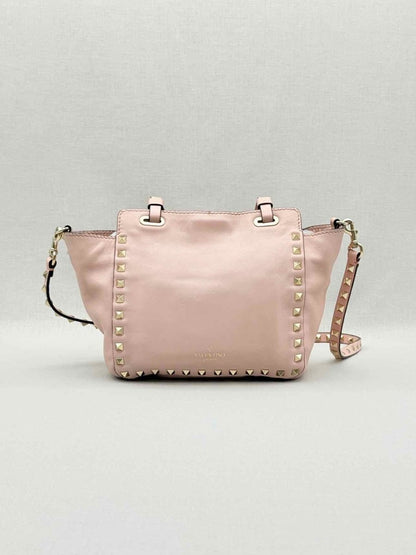 Pre - loved VALENTINO Rockstud Pink Tote Bag at Reems Closet