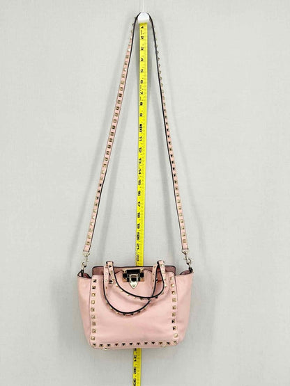 Pre - loved VALENTINO Rockstud Pink Tote Bag at Reems Closet