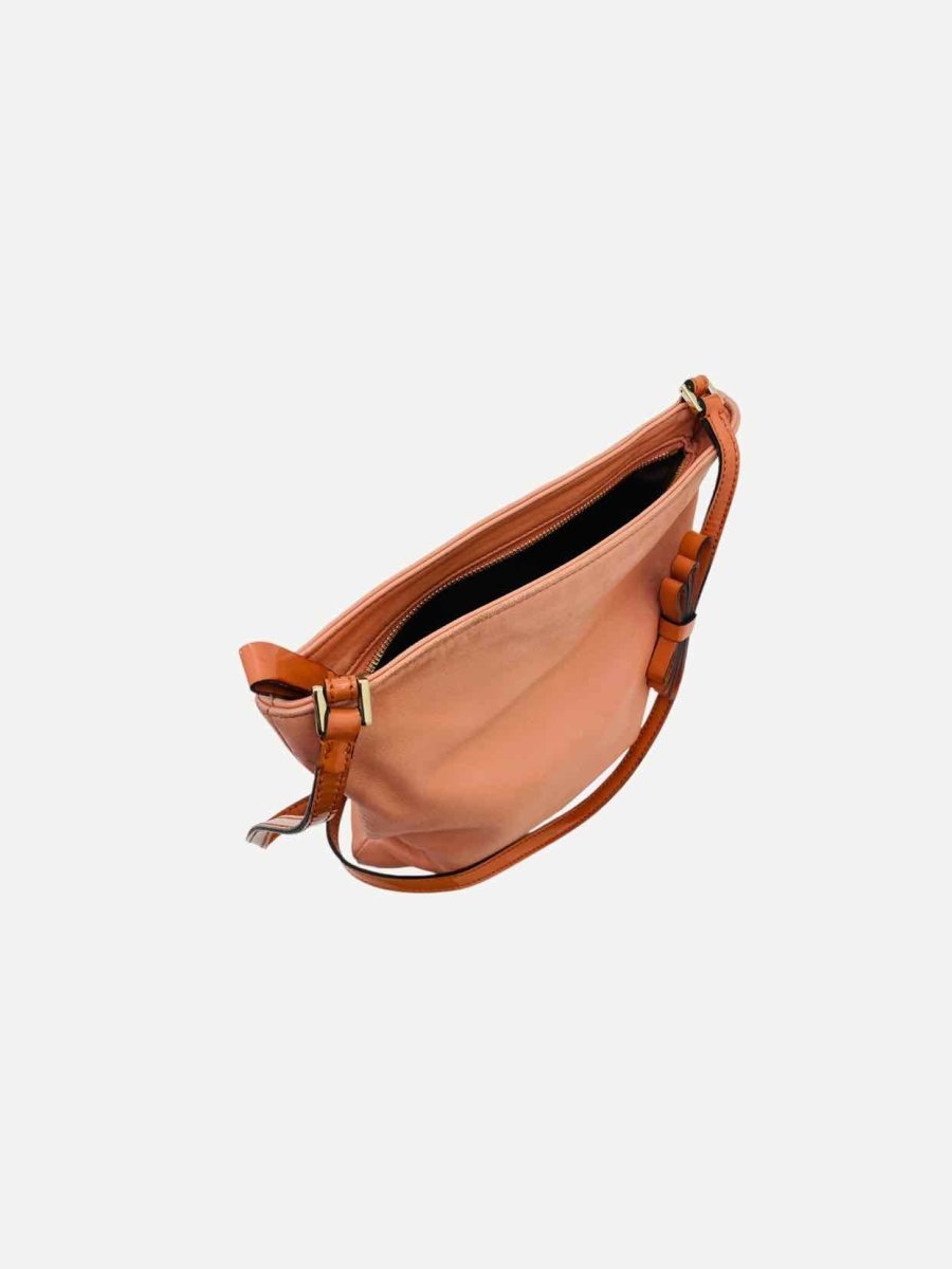 Pre - loved VALENTINO Slouch Peach Crossbody at Reems Closet