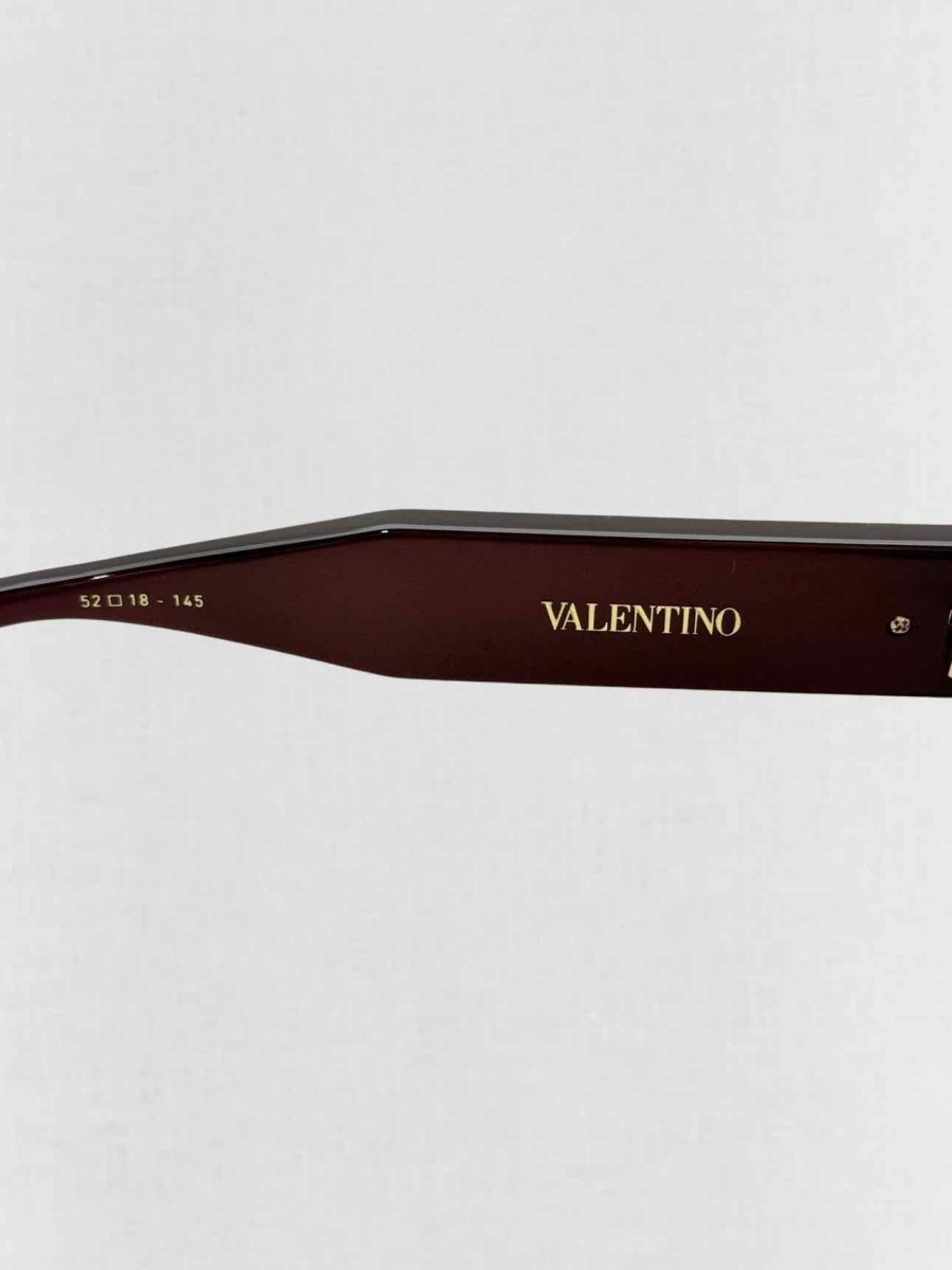 Pre-loved VALENTINO Special Edition Burgundy Sunglasses at Reems Closet