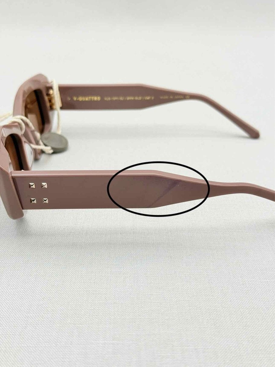 Pre - loved VALENTINO Special Edition Dark brown Sunglasses at Reems Closet