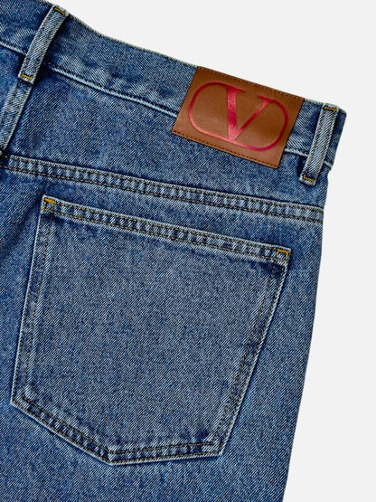 Pre - loved VALENTINO Straight Leg Blue Jeans at Reems Closet