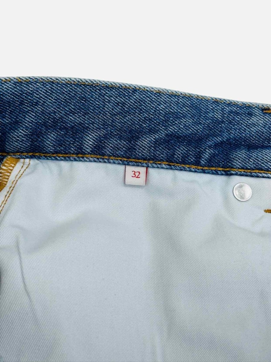 Pre - loved VALENTINO Straight Leg Blue Jeans at Reems Closet