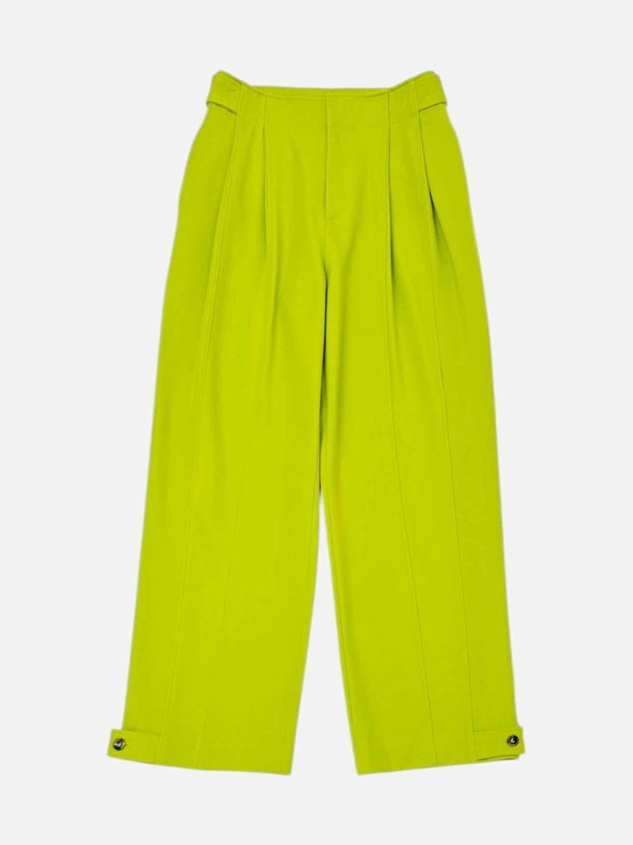 Pre - loved VALENTINO Tailored Lime Green Top & Pants Outfit at Reems Closet