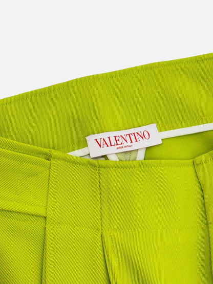 Pre - loved VALENTINO Tailored Lime Green Top & Pants Outfit at Reems Closet