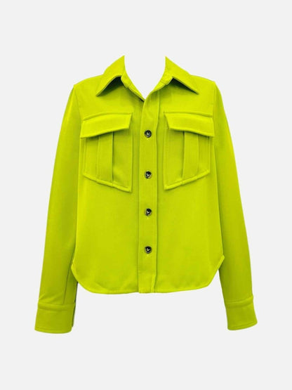 Pre - loved VALENTINO Tailored Lime Green Top & Pants Outfit at Reems Closet